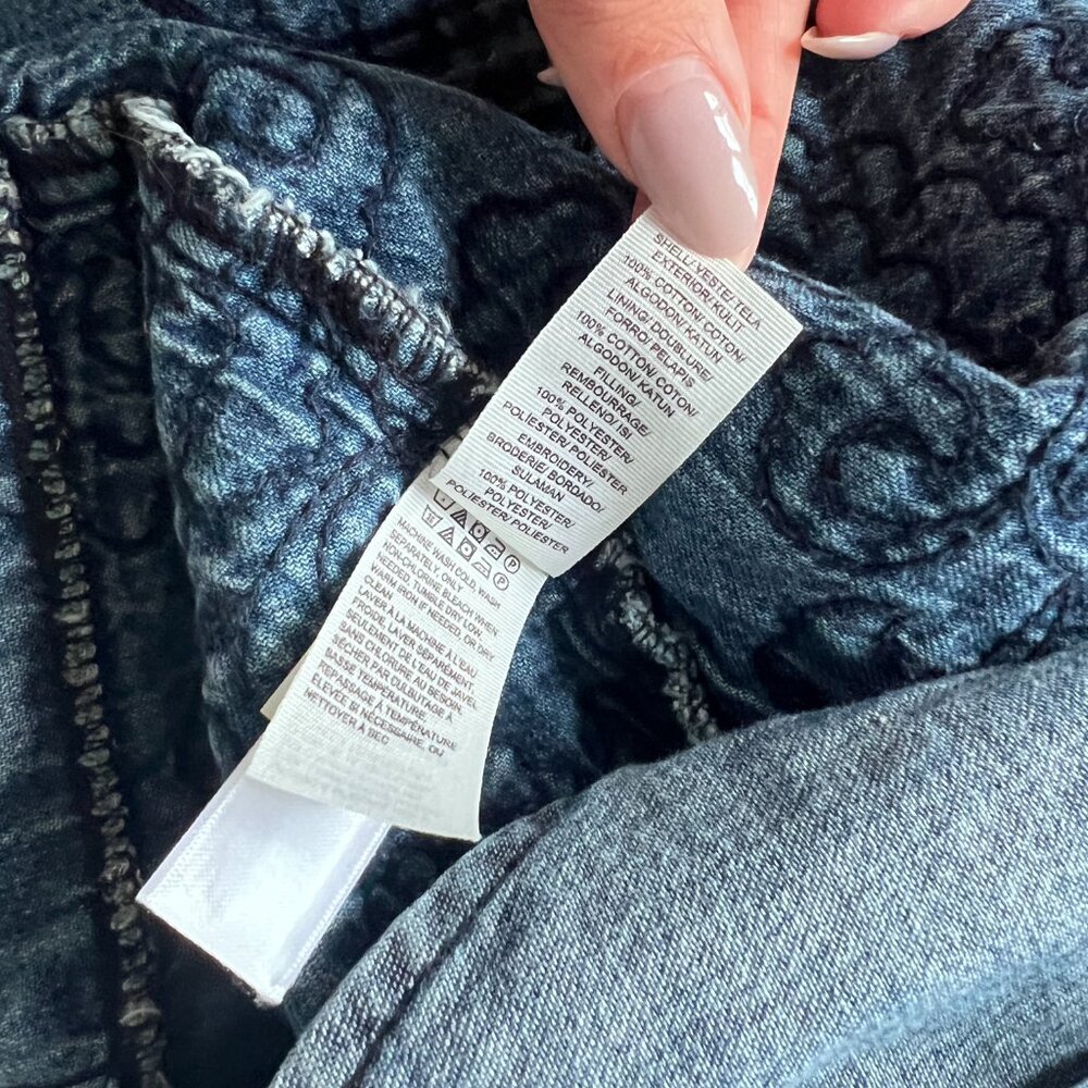 Lucky Brand Floral Quilted Kimono - Picture 10 of 10